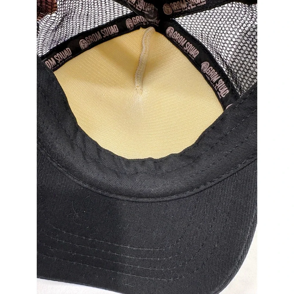 Grom Squad Kids‎ Big Trucker Hat Heart Arrow Snapback Black White 18M-5Y
